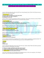 ATI Med-Surg proctored Exam Latest UPDATED APRIL 2023  TESTBANK 200 QUESTONS AND ANSWERS