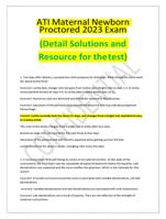 ATI Maternal Newborn Proctored 2023 Exam (Detailed Solutions and Resources for the test)