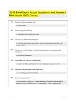 5355 Final Exam Actual Questions and Answers New Guide 100% Correct