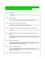 USPS Sales & Services Associate Training Study Guide Questions and Correct Answers