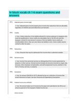 hr block vocab ch 1-6 exam questions and answers