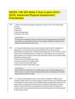 NR509 / NR 509 Week 5 Quiz (Latest 2024 / 2025): Advanced Physical Assessment - Chamberlain