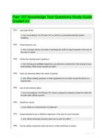 Part 107 Knowledge Test Questions Study Guide Graded A+