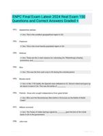 ENPC Final Exam  Latest 2024  Real Exam  150 Questions and Correct Answers  Graded +  