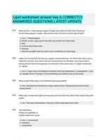 Lipid worksheet answer key 6 CORRECTLY ANSWERED QUESTIONS LATEST UPDATE