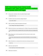 PJM Transmission Exam Study Guide | Questions with 100% Correct Answers | Verified | Latest Update 2024 | 30 Pages