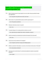 Idaho Core Competency Questions & Answers(graded A+) 