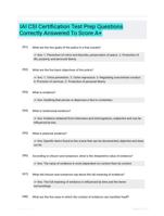 IAI CSI Certification Test Prep Questions Correctly Answered To Score A+