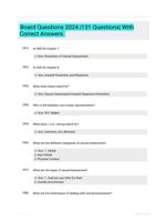 Board Questions 2024 |131 Questions| With Correct Answers.