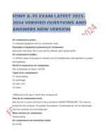 FDNY A-35 EXAM LATEST 2023-2024 VERIFIED QUESTIONS AND ANSWERS NEW VERSION