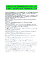 ACLS POST TEST ANSWER KEY 2023-2024 100% CORRECT ANSWERS NEW GENERATION EXAM