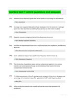 practice test 1 armrit questions and answers