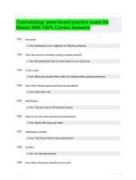 Cosmetology state board practice exam for Illinois With 100% Correct Answers