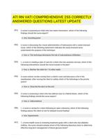 ATI RN VATI COMPREHENSIVE 255 CORRECTLY ANSWERED QUESTIONS LATEST UPDATE