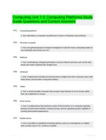 Computing Unit 1-2: Computing Platforms Study Guide Questions and Correct Answers