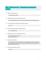 BSC 108 Exam #3  Questions & Solutions (100%)