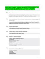 captains career course amedd 109 CORRECTLY ANSWERED QUESTIONS LATEST UPDATE