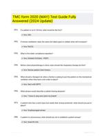 TMC form 2020 (MAY) Test Guide Fully Answered (2024 Update)