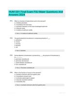 HUN1201 Final Exam FSU Maier Questions And Answers 2024