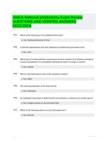 AMCA National phlebotomy Exam Review QUESTIONS AND VERIFIED ANSWERS 2023/2024