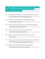 WGU D199 - Introduction to Physical and Human Geography Pre-Assessment Flash Cards / Questions And Answers 