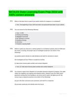 MCOLES State Licensing Exam Prep 2024 with 100% correct answers