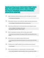 Davita pct final exam 2023/2024 PREP 2024 | REAL 94 QUESTIONS WITH 100% CORRECT DETAILED ANSWERS WITH RATIONALES | UPDATED & VERIFIED