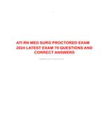 ATI RN MED SURG PROCTORED EXAM 2023 LATEST EXAM 70 QUESTIONS AND CORRECT ANSWERS