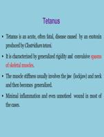 Tetanus (medical microbiology)