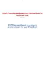 RN ATI concept-based assessment,  proctored exam for level 4|Test Bank