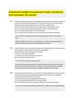 Advanced Health Assessment Exam Questions And Answers All correct