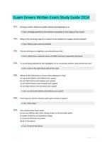 Guam Drivers Written Exam Study Guide 2024