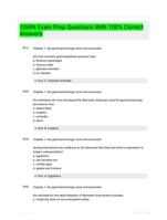 CGRN Exam Prep Questions With 100% Correct Answers