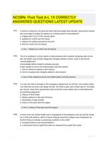 NCSBN- Post Test A-L 19 CORRECTLY ANSWERED QUESTIONS LATEST UPDATE