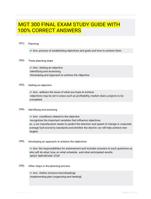 MGT 300 FINAL EXAM STUDY GUIDE WITH 100% CORRECT ANSWERS