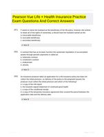 Pearson Vue Life + Health Insurance Practice Exam Questions And Correct Answers