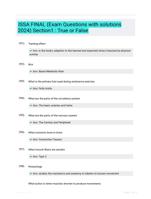 ISSA FINAL (Exam Questions with solutions 2024) Section1 : True or False