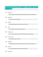 Journey Across Time Chapter 5 Test Study Guide Questions and Correct Answers