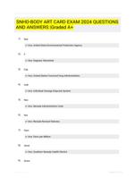 SNHD-BODY ART CARD EXAM 2024 QUESTIONS AND ANSWERS |Graded A+