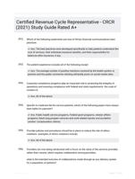 Certified Revenue Cycle Representative - CRCR (2021) Study Guide Rated A+