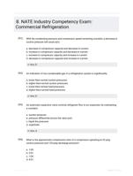 8. NATE Industry Competency Exam: Commercial Refrigeration