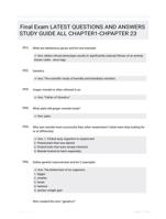 Final Exam LATEST  QUESTIONS AND ANSWERS STUDY GUIDE ALL  CHAPTER1-CHPAPTER 23