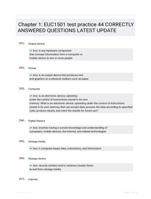 Chapter 1: EUC1501 test practice 44 CORRECTLY ANSWERED QUESTIONS LATEST UPDATE