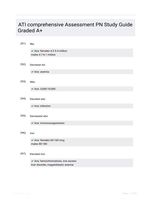 ATI comprehensive Assessment PN Study Guide Graded A+