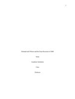 Demand-side Policies and the Great Recession of 2008