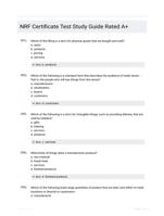 NRF Certificate Test Study Guide Rated A+