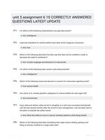 unit 5 assignment 6 10 CORRECTLY ANSWERED QUESTIONS LATEST UPDATE