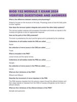 BIOD 152 MODULE 1 EXAM 2024 VERIFIED QUESTIONS AND ANSWERS