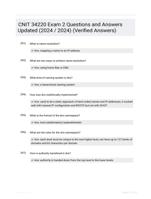 CNIT 34220 Exam 2 Questions and Answers Updated (2024 / 2024) (Verified Answers)