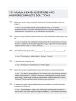 151 Module 6 EXAM QUESTIONS AND  ANSWERSCOMPLETE SOLUTIONS